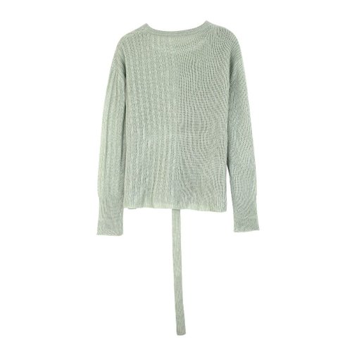Damen-Strickpullover, leicht, mit Lochmuster, Frühling/Sommer-Top SSU-00053