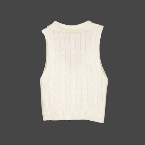 Ärmellose Strickweste Damen Frühling Sommer SSU-00016