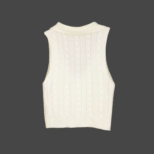 Sleeveless Knit Sweater Vest Women Spring Summer SSU-00016