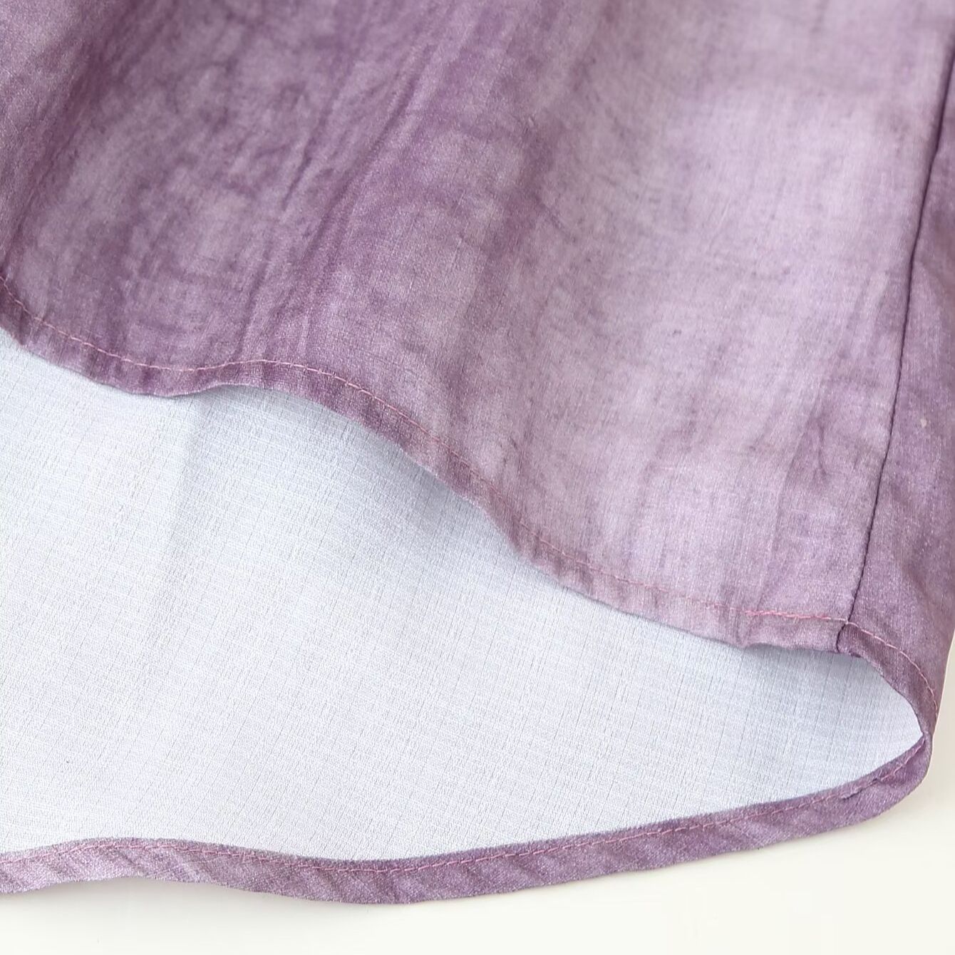 Abito lungo in lino con stampa tie-dye - Stile bohémien chic KUN-00141