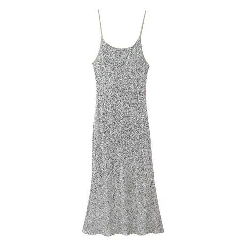 Sequin Embellished Slip Dress - European Style KUN-00150