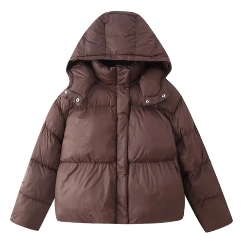 Hooded Cotton Jacket Women's Classic Fashion Outwear KUN-00035