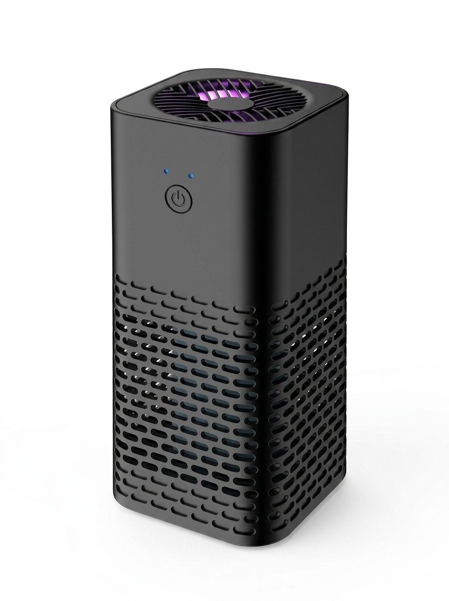 Portable Car Air Purifier & Odor Eliminator, USB Powered HEPA Filtration, Negative Ion Air Cleaner for Formaldehyde & Odors in Vehicles