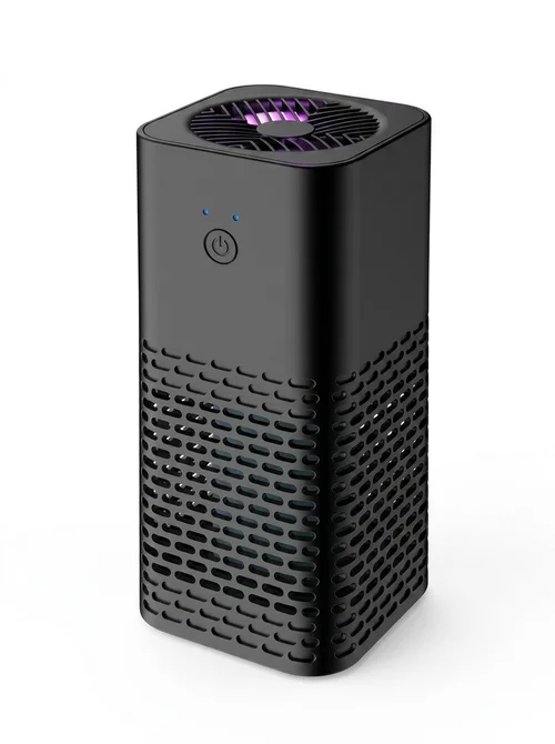 Portable Car Air Purifier & Odor Eliminator, USB Powered HEPA Filtration, Negative Ion Air Cleaner for Formaldehyde & Odors in Vehicles