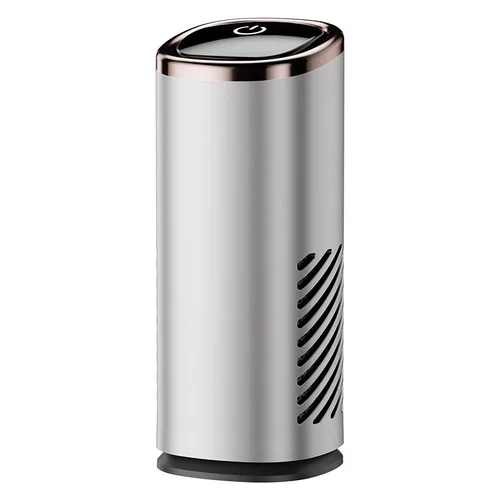 Premium Car Air Purifier with True HEPA Filter & Negative Ion Generator, Portable Auto Air Cleaner with Powerful Fan for Rapid Odor, Smoke, and Pollutant Removal, Fresh Air for Vehicles, White