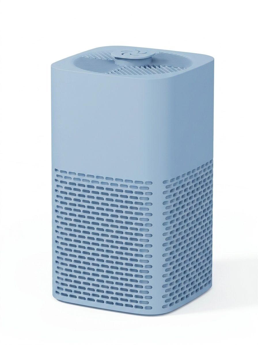 Portable Desktop Air Purifier with HEPA Filter, Powerful Airflow, Ultra-Quiet Operation, Soothing Night Light, DC Powered Compact Air Cleaner for Home & Office