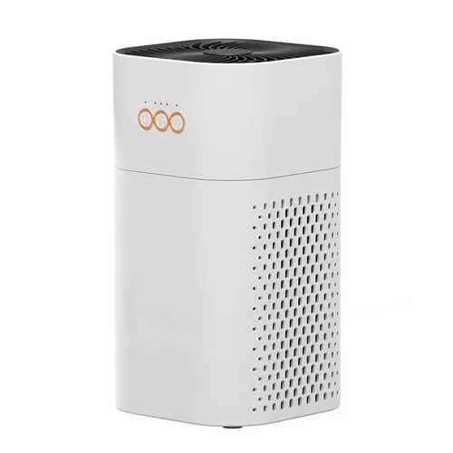 Portable HEPA Air Purifier with Activated Carbon, Blue Light Ionizer & Aromatherapy Tank, 2-Speed, Quiet Night Mode, USB-C Powered Air Cleaner