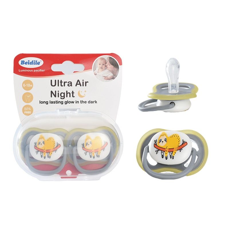 Baby Glow in Dark Pacifier Set - Luminous Silicone Soother