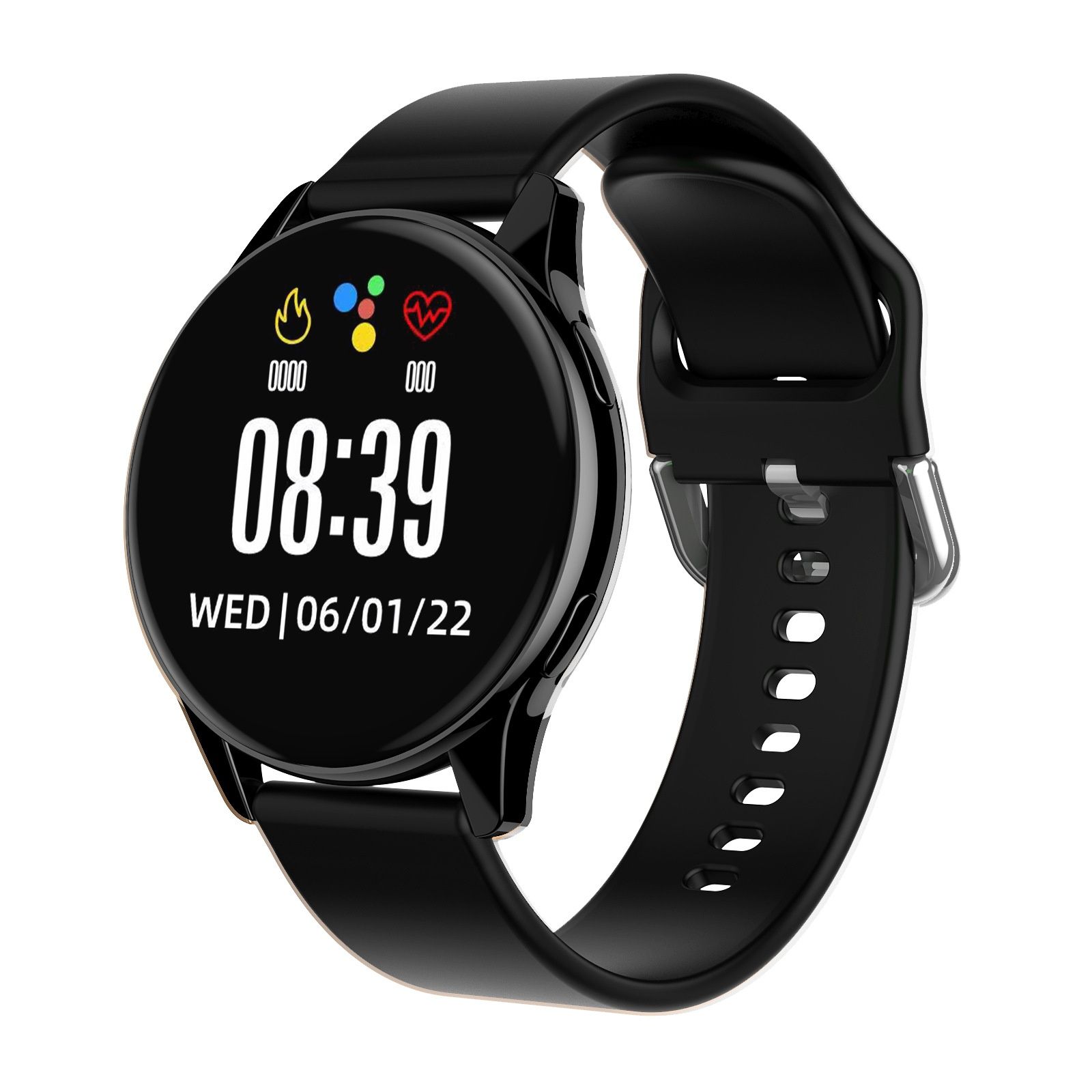 CT2 Smartwatch Fitness Tracker with Bluetooth Call & Music - Silicone Watch Band