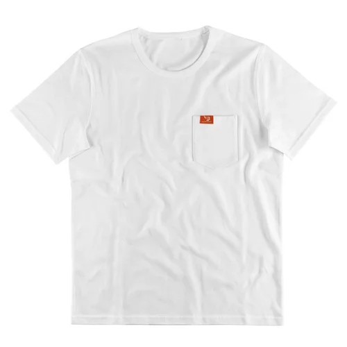T-shirt da uomo taglie forti a tinta unita con taschino - Stampa personalizzata disponibile NDF-00001