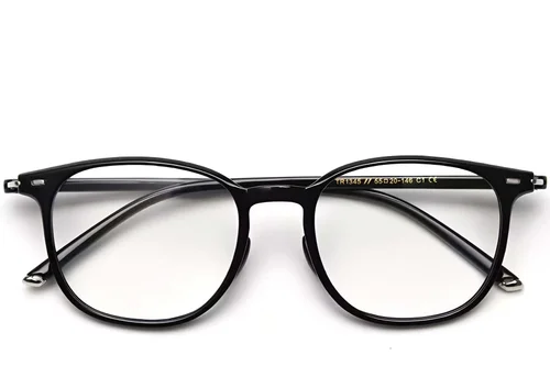 Lunettes rectangulaires noires TR90 #BS0423-0042