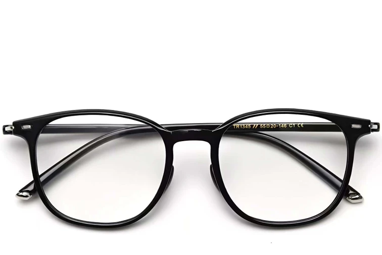 Gafas rectangulares negras TR90 #BS0423-0042