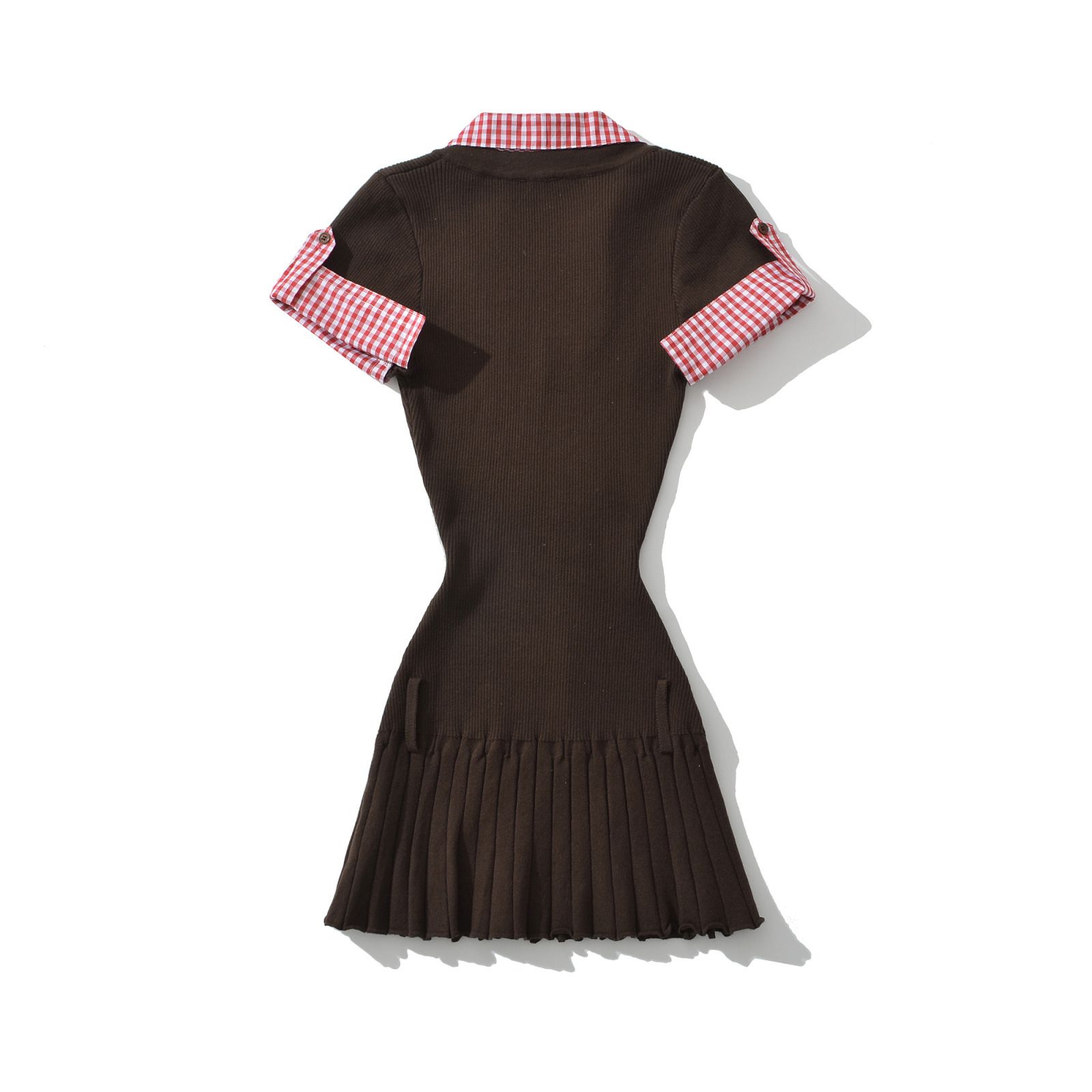Knitted Sweater Dress - Stylish Casual Patchwork Women's Dress KUN-00017