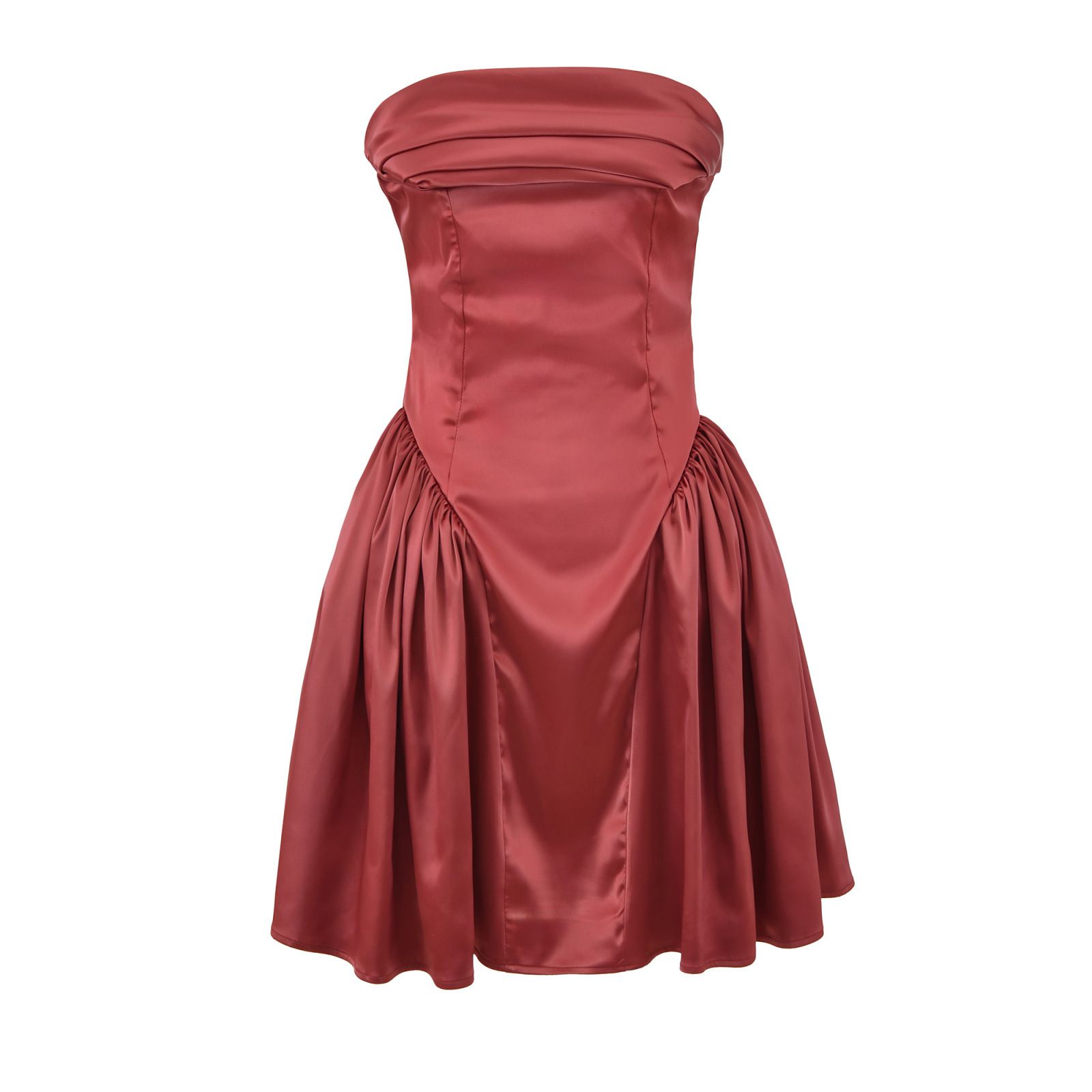 Robe mini bustier en maille - Élégante et polyvalente KUN-00020