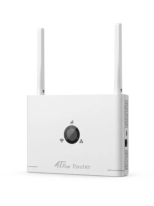 CPF109 4G LTE Wireless WiFi Router, 300Mbps High-Speed Mobile Hotspot with External Antennas & SIM Card Slot, Supports up to 16 Devices