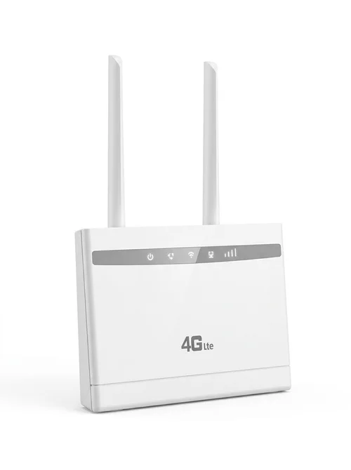 CPF100A+ 4G LTE Wireless WiFi Router, 300Mbps Desktop CPE Modem with SIM Card Slot, Multi-Port LAN/WAN, Supports up to 32 Users