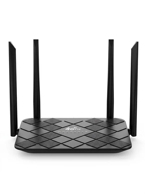 320M-E 4G LTE Wireless WiFi Router, 300Mbps High-Speed Desktop Hotspot CPE with SIM Card Slot, Plug and Play for up to 32 Users