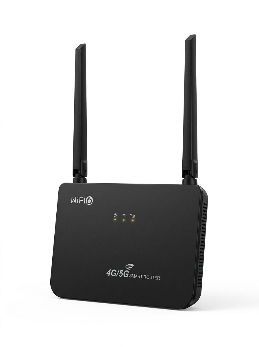 CP103 4G LTE WiFi 6 Smart Wireless Router, 300Mbps High Speed, Compact Desktop CPE with SIM Card Slot, Connects up to 32 Devices