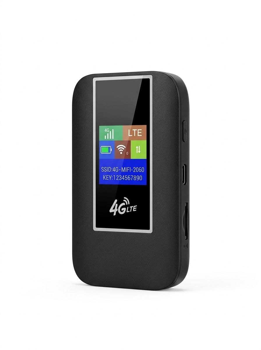 MF860 Portable 4G LTE Mobile WiFi Hotspot Router, 2100mAh Battery, Unlocked Pocket MiFi with SIM Card Slot, Supports up to 10 Devices