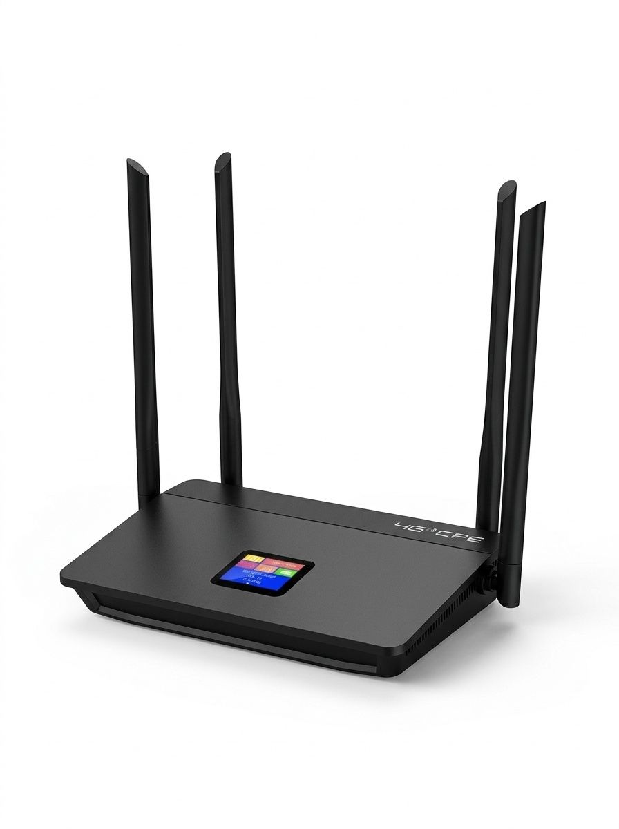 CPF914 4G LTE Wireless Router with 5200mAh Battery, 6 High-Gain Antennas, SIM Card Slot, Portable & Desktop CPE Gateway