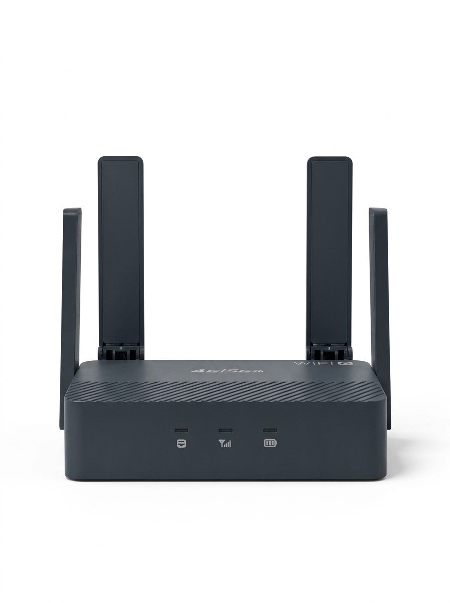 DNXT Q31 Portable 4G LTE WiFi 6 CPE Router with 3000mAh Battery, Type-C Charging, SIM Card Slot, Compact Wireless Hotspot for Home & Travel
