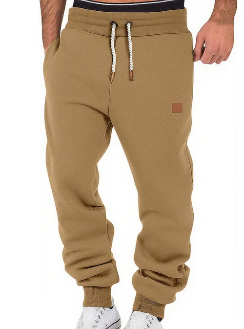 Men's Casual Sweatpants Solid Color Joggers Drawstring Lounge Pants NDF-00001