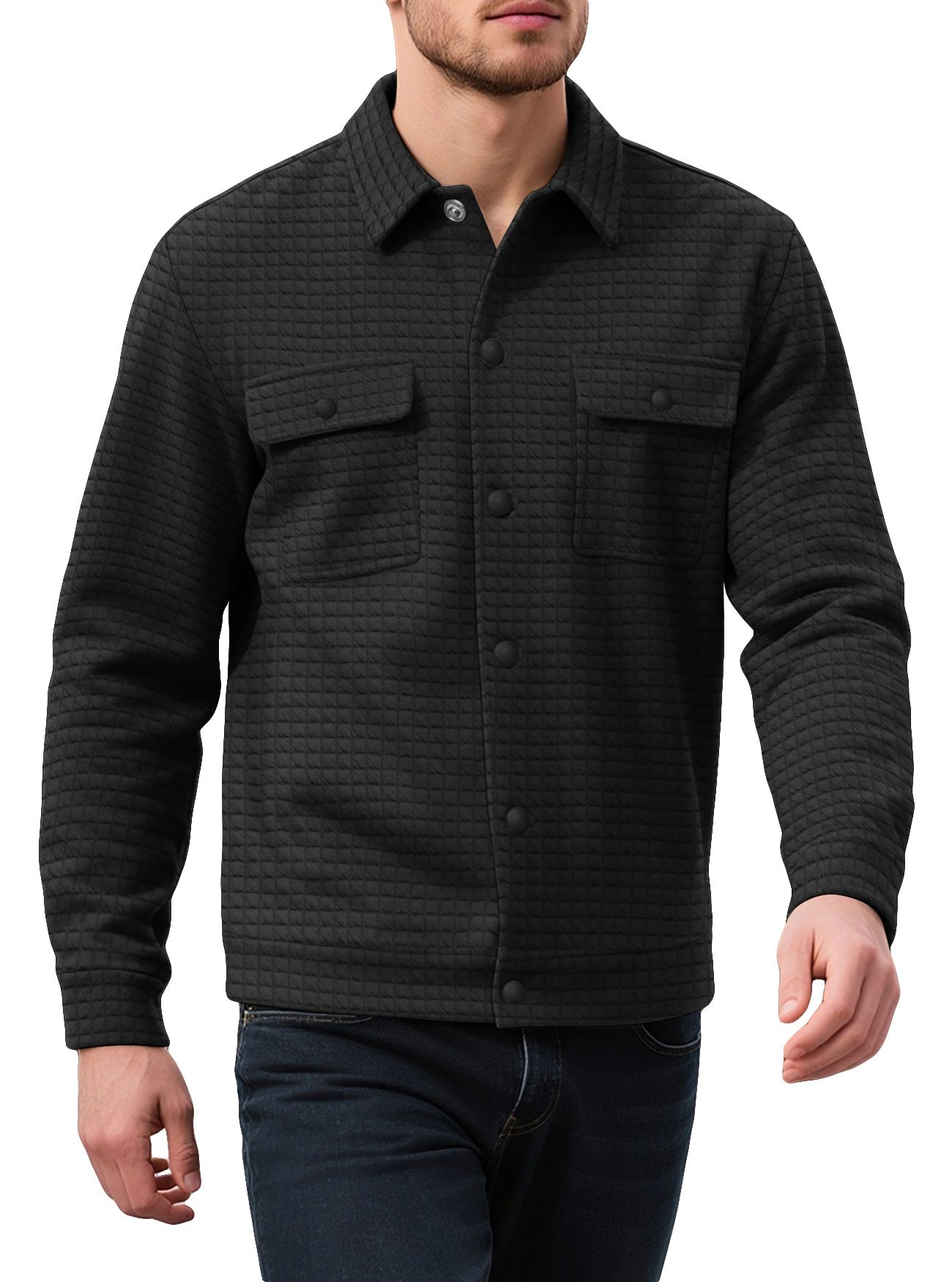 Men's Plaid Cardigan Sweater - Slim Fit Casual Zip-Up Knitwear NDF-00003