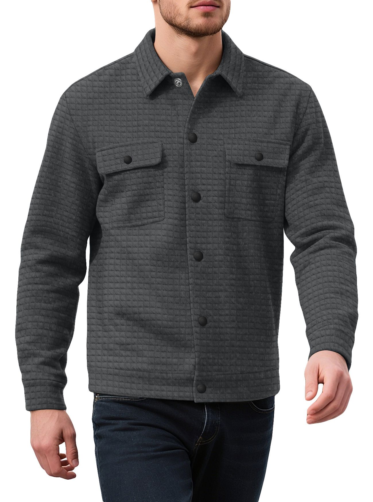 Men's Plaid Cardigan Sweater - Slim Fit Casual Zip-Up Knitwear NDF-00003