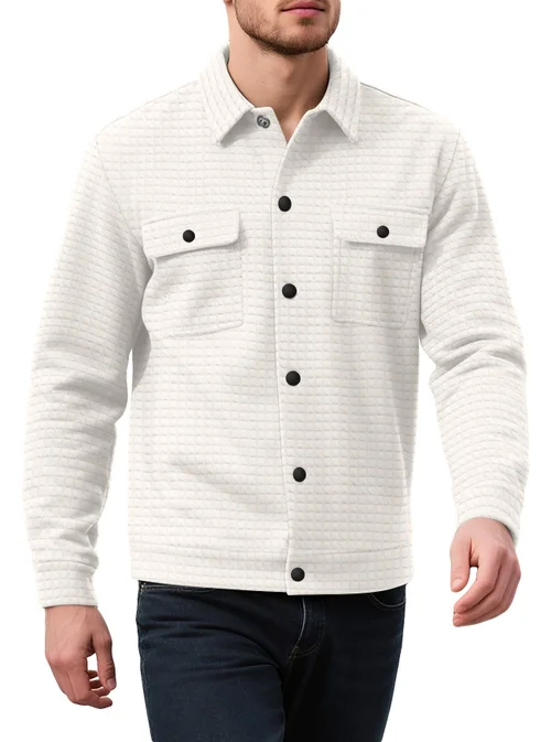 Cardigan da uomo a quadri - Vestibilità slim, casual, con cerniera, maglia NDF-00003