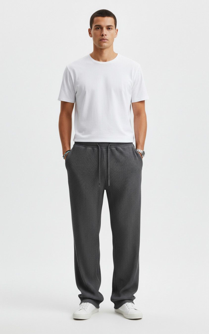 Men's Striped Wide Leg Lounge Pants Fashion Casual Trousers NDF-00002