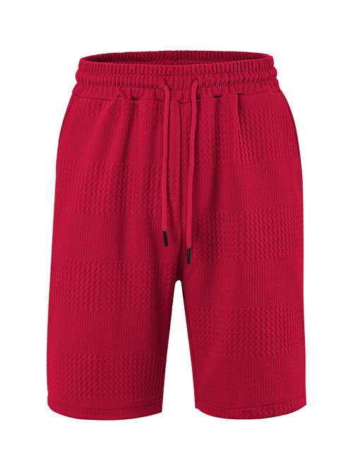 Pantaloncini da uomo a righe jacquard, casual, da spiaggia NDF-00003
