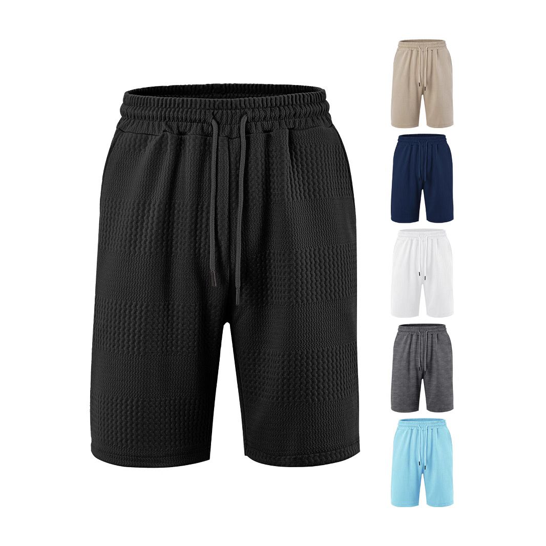 Bañador de playa informal de jacquard a rayas para hombre NDF-00003