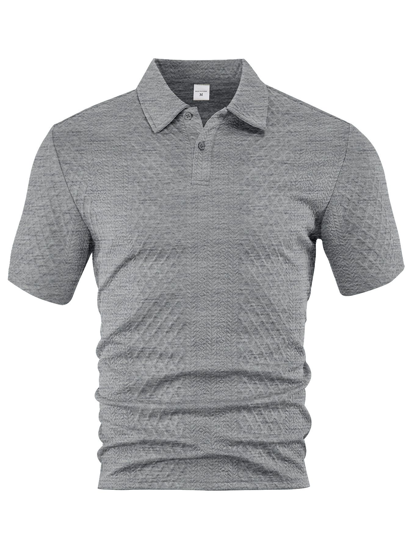 Lightweight Summer Men's Polo Shirt Breathable Jacquard NDF-00009