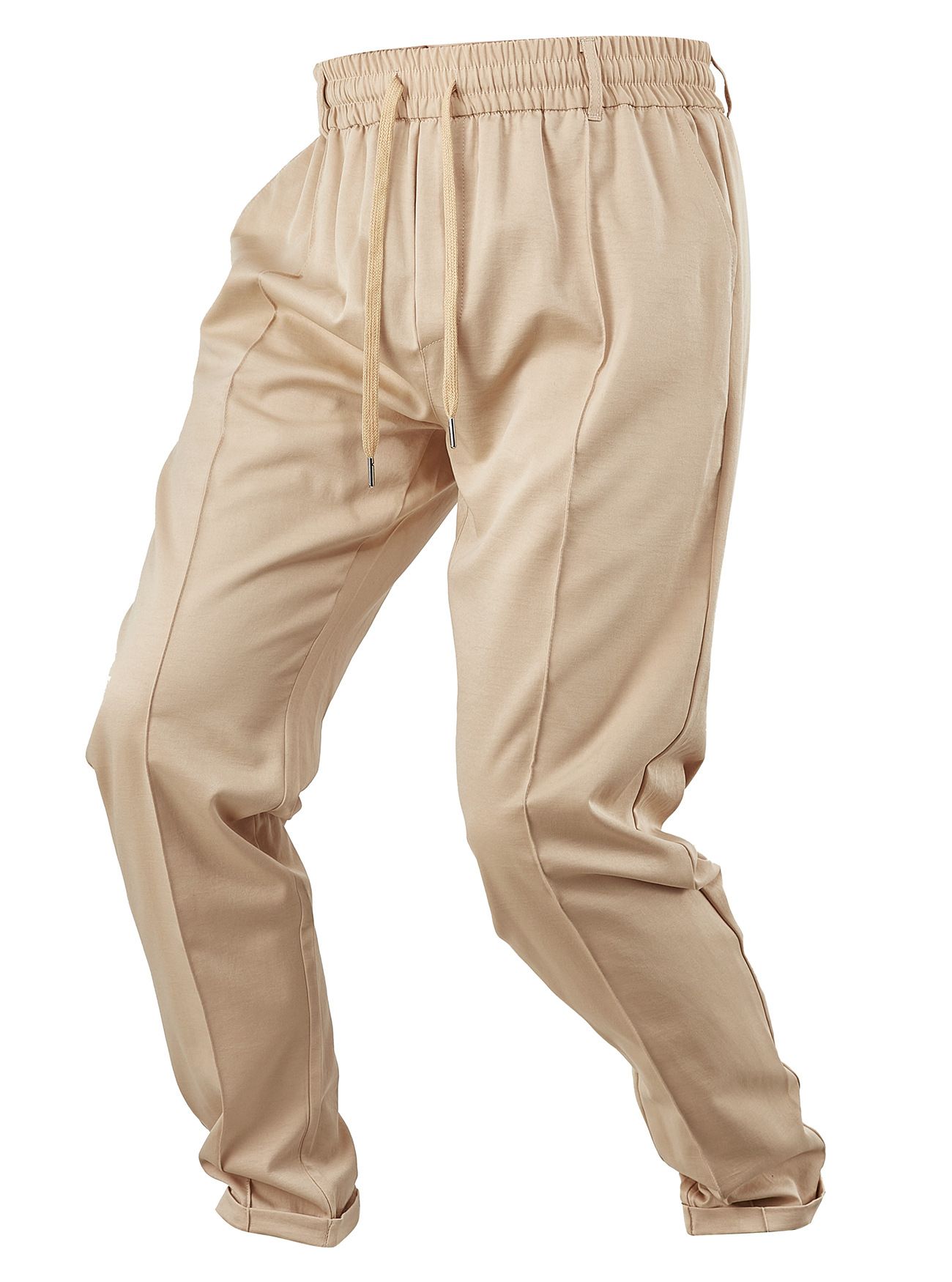 Men's Casual Linen Blend Pants - Lightweight Relaxed Fit NDF-00003