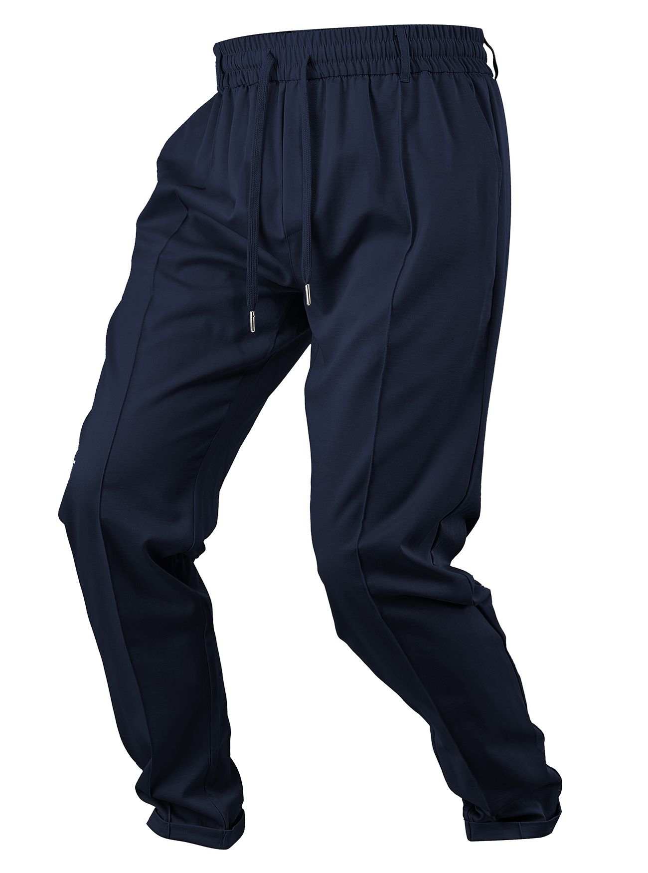 Men's Casual Linen Blend Pants - Lightweight Relaxed Fit NDF-00003