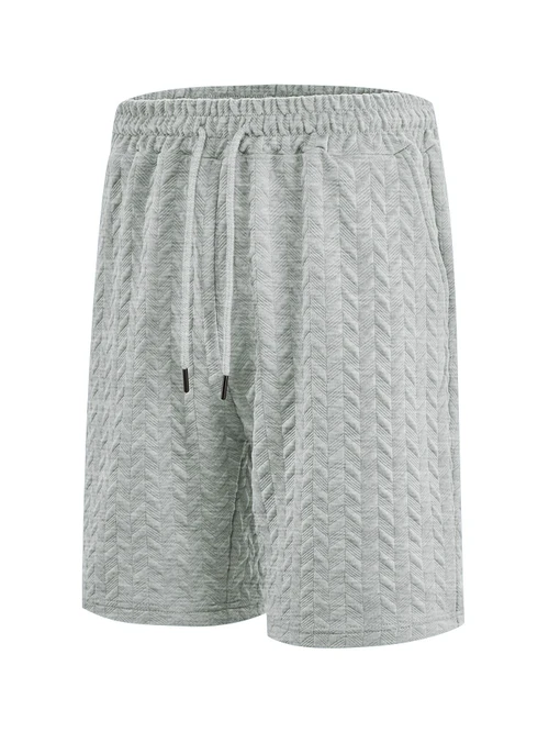 Men's Linen Drawstring Shorts Summer Casual Beach Pants NDF-00005