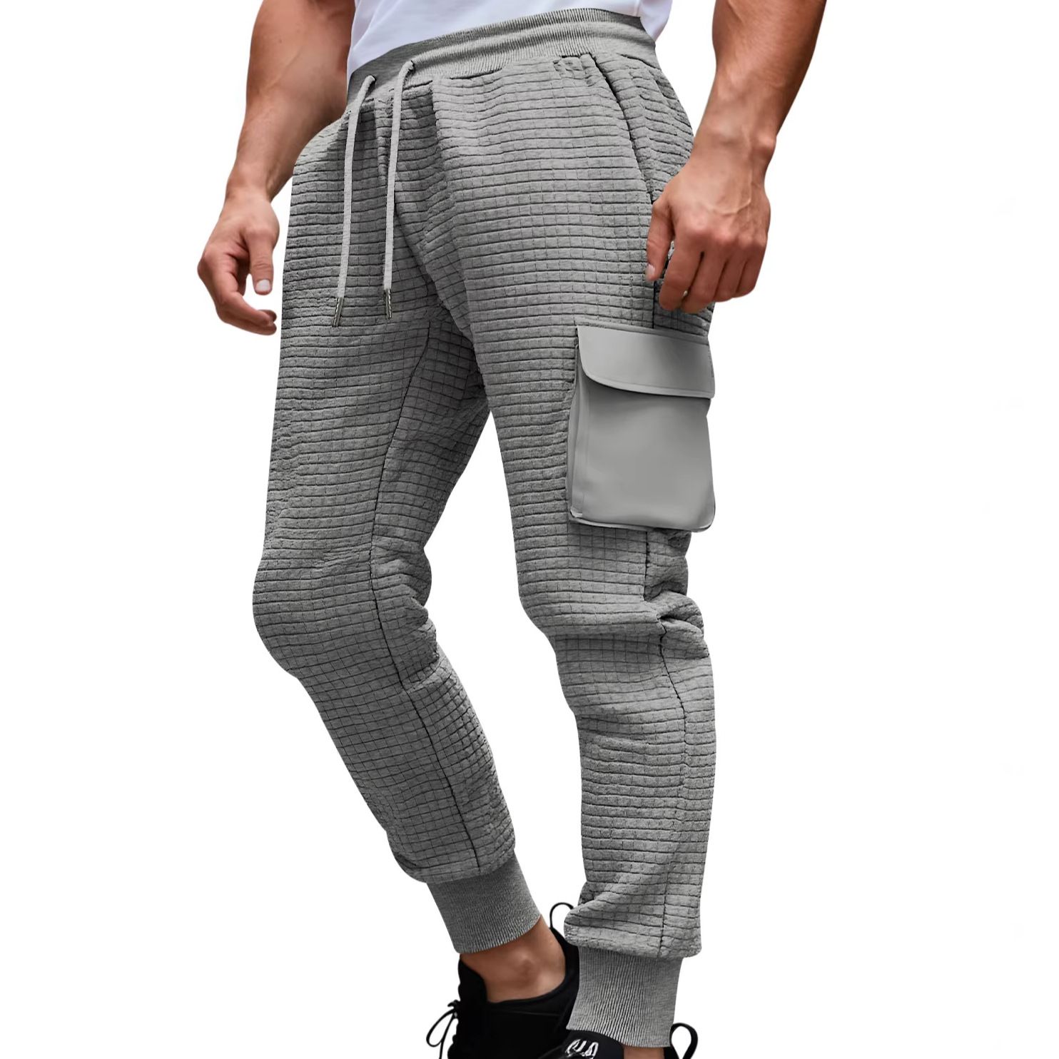 Pantalones deportivos cargo de polar estilo Carhartt para hombre, gruesos y apilados, NDF-00007