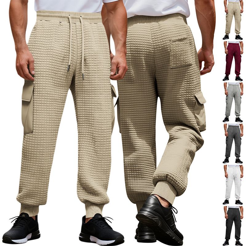 Pantalones deportivos cargo de polar estilo Carhartt para hombre, gruesos y apilados, NDF-00007