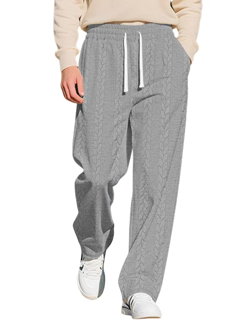Pantaloni da tuta casual da uomo in maglia con coulisse - Stile americano NDF-00010