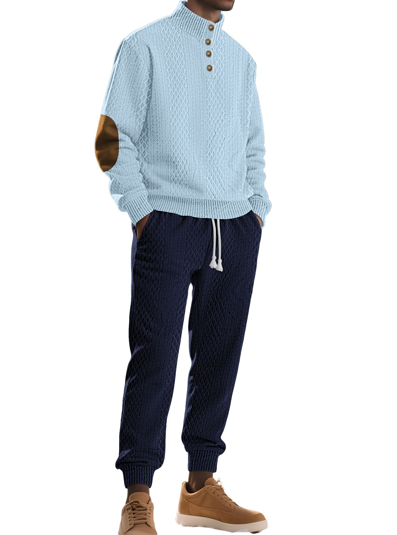 Completo da uomo in jacquard - Casual, sportivo, business, personalizzabile NDF-00042