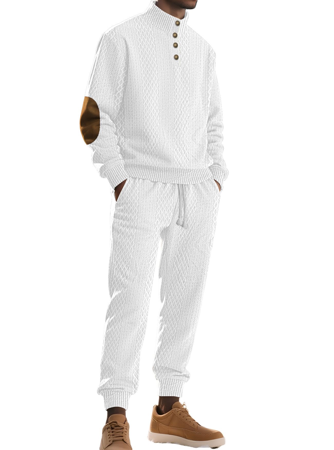 Completo da uomo in jacquard - Casual, sportivo, business, personalizzabile NDF-00042