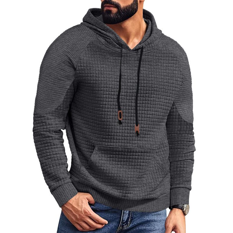 Men's Plaid Hoodie Sweatshirt with Pocket NDF-00017