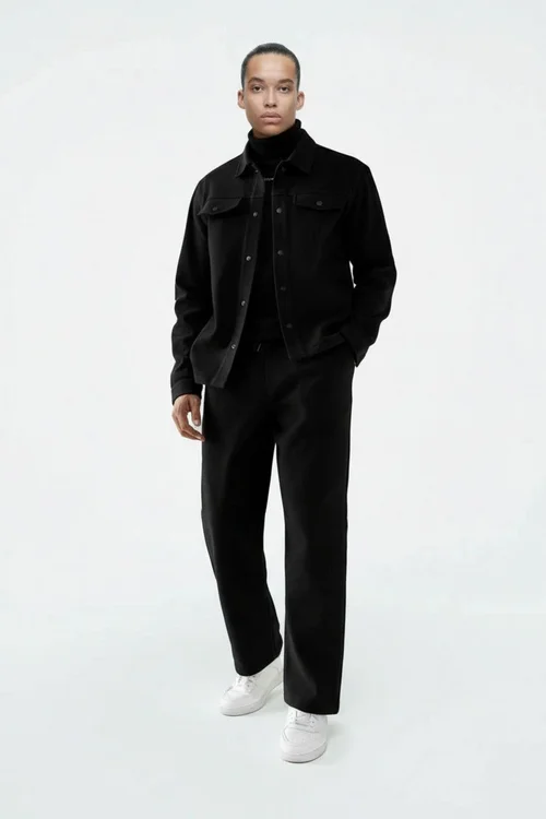 Completo da uomo composto da blazer e pantaloni, maniche lunghe, risvolto, cardigan, vestibilità ampia NDF-00053