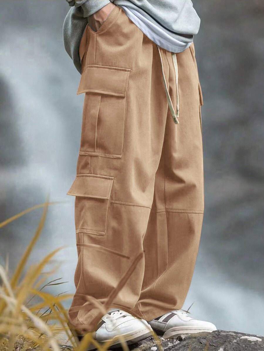 Outdoor Relaxed Fit Cargo Pants with Multi Pockets NDF-00023