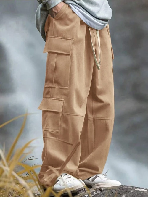 Outdoor Relaxed Fit Cargo Pants with Multi Pockets NDF-00023