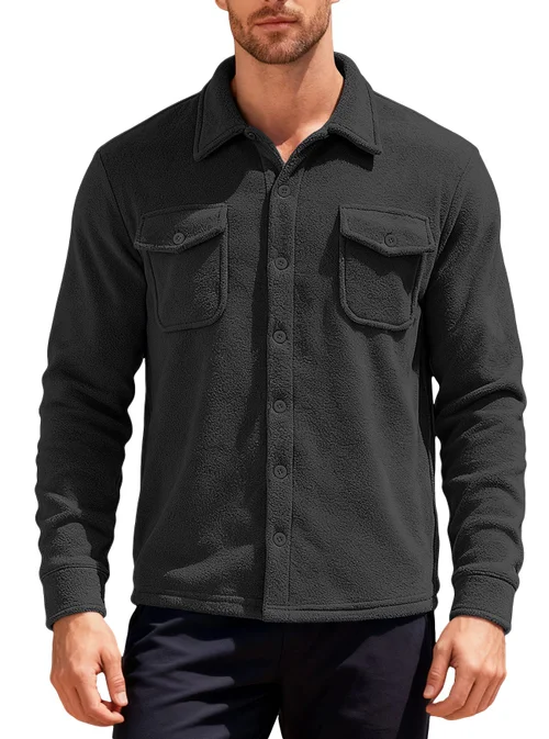 Camicia-giacca tattica foderata in pile per lavoro, attività all'aperto, caccia e tempo libero NDF-00019