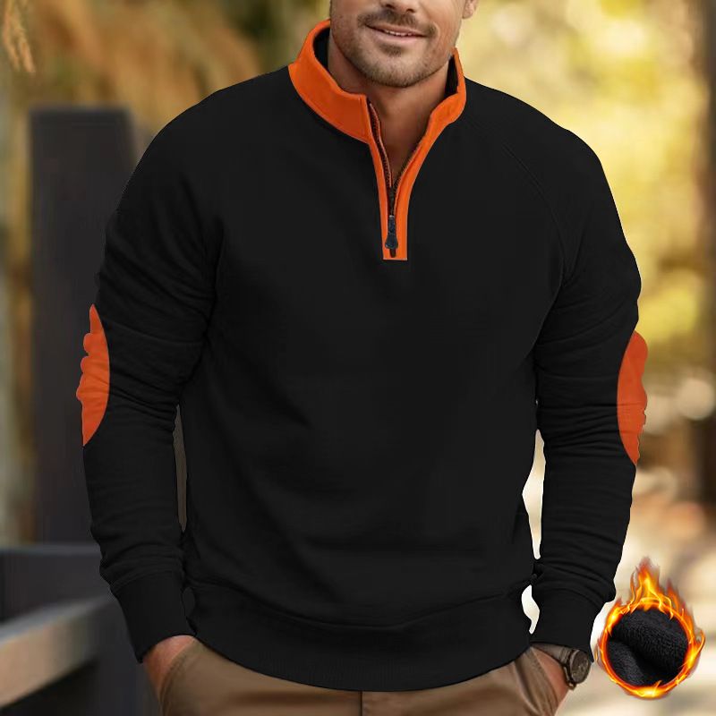 Felpa pullover in pile ricamata a maniche lunghe NDF-00029