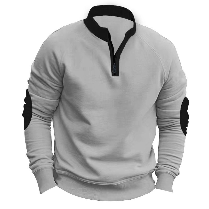 Felpa pullover in pile ricamata a maniche lunghe NDF-00029