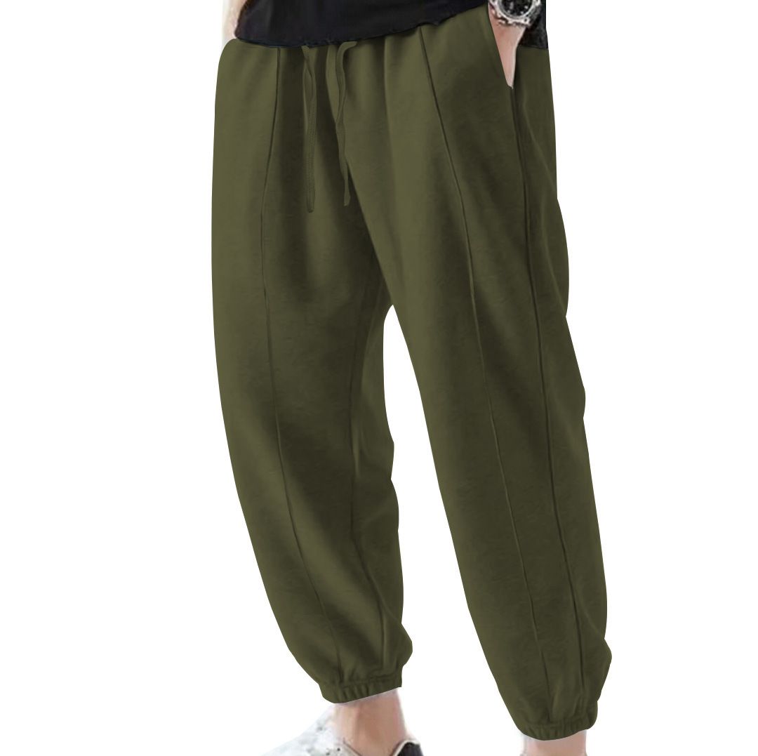 Pantalones deportivos casuales de verano para hombre, color liso, corte holgado, NDF-00026