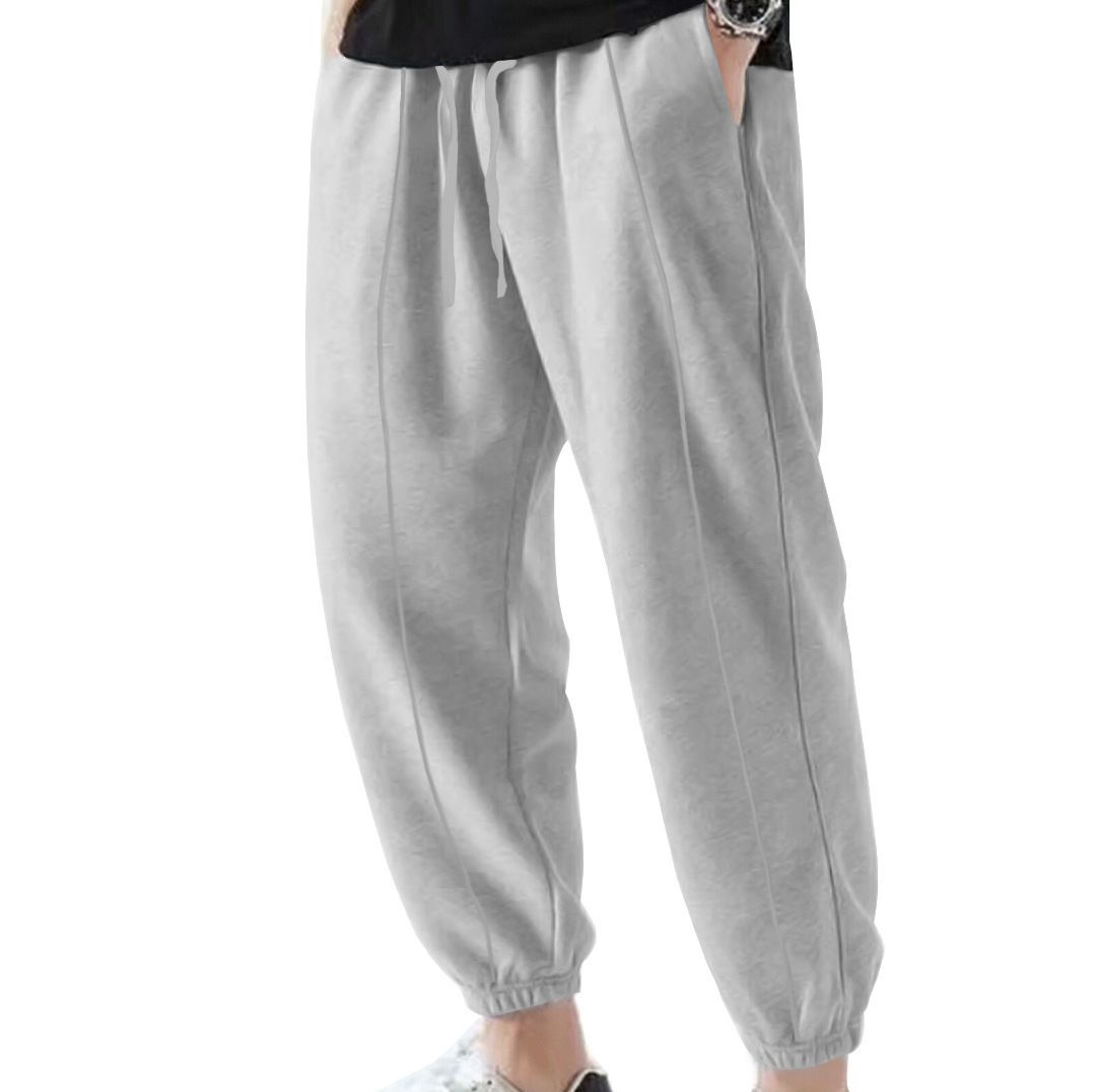 Pantalones deportivos casuales de verano para hombre, color liso, corte holgado, NDF-00026